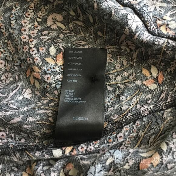 Anthropologie Maeve Amber Floral V-Neck Tiered Long Sleeve Peasant Dress Sz XS - Picture 6 of 8